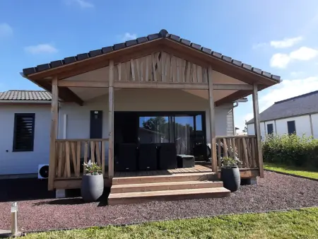 Chalet confort 3 chambres, piscine chauffée, entre mer et nature près du Golfe du Morbihan - Photo 4