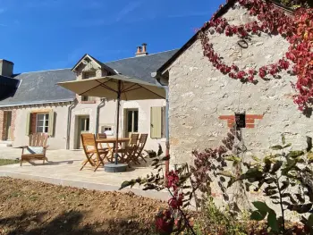 Gite à Saint Lubin en Vergonnois,Gîte cosy avec piscine, cheminée et jardin près de Blois et des châteaux de la Loire. FR-1-491-421 N°999987