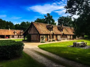 Gite à Le Controis en Sologne,Charmant gîte champêtre avec bain nordique et terrasse privative FR-1-491-441 N°1000007