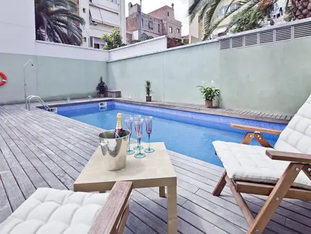 Triplex avec Terrasse Privée, Piscine, et Parking à Gràcia, Barcelone - Photo 3