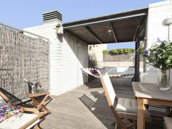 Appartement à Barcelone,Triplex avec Terrasse Privée au Centre de Barcelone pour 6 Pax ES-328-25 N°1000159