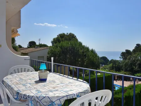 Appartement à Calella de Palafrugell, Estudio  con vistas al mar para 4 personas y piscina comunitaria cerca de la playa del Golfet en Calella de Palafrugell - L1001773