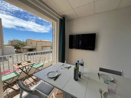 Appartement à Narbonne, Appartement à Narbonne Plage avec climatisation, parking et wifi - L1002153