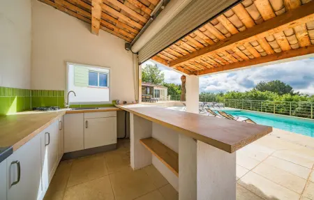 House with pool panoramic view, Maison 10 personnes à Saint Cézaire sur Siag - Photo 6