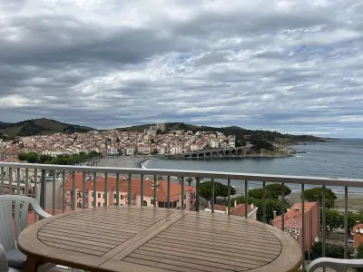 Appartement à Banyuls sur Mer, Appartement 2 pièces avec parking et vue sur mer à 200m de la plage - L1002202