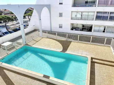 Appartement à Le Barcarès, Appartement 4 pers. avec piscine et proche plage au Barcarès - L1002894