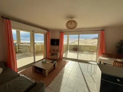 Appartement à Vieux Boucau les Bains, T2 cabine avec terrasse et vue océan à Vieux-Boucau - L1003317