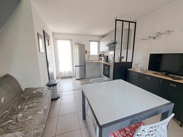 Location Appartement à Marseillan Plage,Maison climatisée 5 pers avec terrasse, piscine & parking privés FR-1-326-818 N°1003479