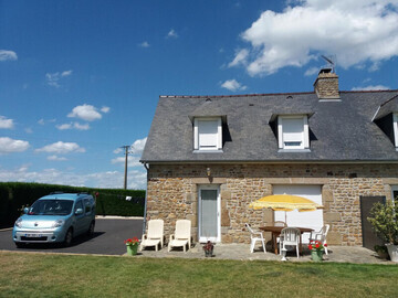 Location Casa rural en Marcey les Grèves,Maison de charme en pierres avec terrasse et jardin, proche Mont St Michel, Avranches et Granville FR-1-362-677 N°1003618