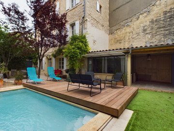 Location Maison à Beaucaire   Gard,Maison de village avec piscine privée à Beaucaire - 4 chambres, proche Alpilles et sites touristiques FR-1-599-108 N°1004322