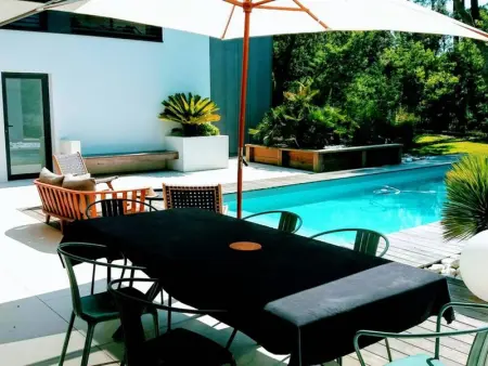 Villa d'Architecte avec Piscine Chauffée, Terrasse et Services Hôteliers à Soorts-Hossegor - Photo 14