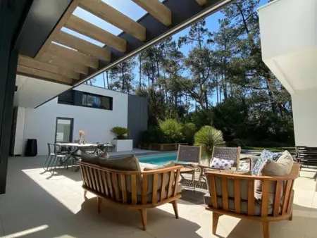 Villa d'Architecte avec Piscine Chauffée, Terrasse et Services Hôteliers à Soorts-Hossegor - Photo 18