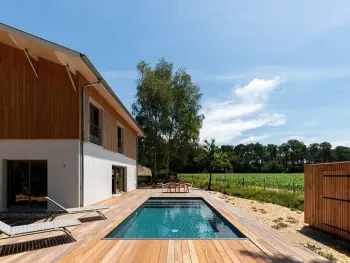 Villa à Seignosse,Villa de Luxe à Seignosse: Piscine Chauffée, Art Contemporain et Accès Plages FR-1-791-21 N°1005164