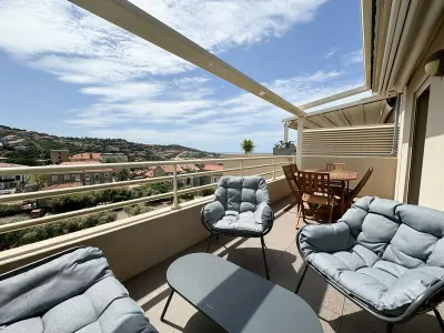 Appartement à Propriano, Charmant T2 climatisé proche centre avec terrasse et vue mer - L1005300