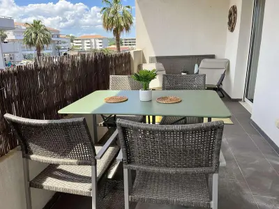 Appartement à San Nicolao Moriani Plage, T2 climatisé avec terrasse, proche plages et commerces, idéal famille, linge inclus - L1005316