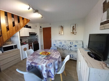 Location Wohnung in Merville Franceville Plage,Duplex à 300m de la plage, parking privatif, animaux admis FR-1-465-116 N°1005440