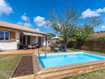 Casa en Biscarrosse,Charmante maison près plage avec piscine, WiFi, parking - 6 pers FR-1-319-562 N°1005828