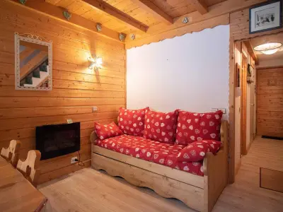 Appartement à Valmorel, Duplex cosy 3 pièces avec mezzanine, 2 salles de bain, balcon et casier à skis à Valmorel - L1006385