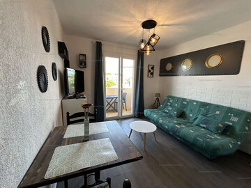 Location Appartement à Narbonne,Studio avec balcon, piscine, parking privé - Narbonne Plage FR-1-229B-102 N°1006614