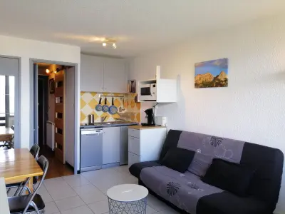 Appartement à Pra Loup, Studio pour 4 près des pistes avec balcon et équipements complets - L1006634