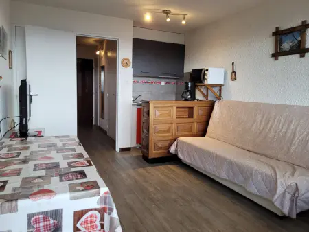 Appartement à Pra Loup, Studio cosy pour 4 personnes avec balcon et proche des pistes - L1006653