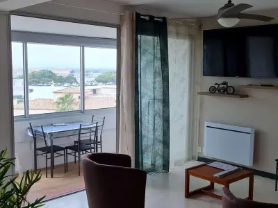 Appartement à Le Barcarès, Studio fonctionnel à 50m plage avec parking privé, loggia et accès commerces - Le Barcarès - L1006680