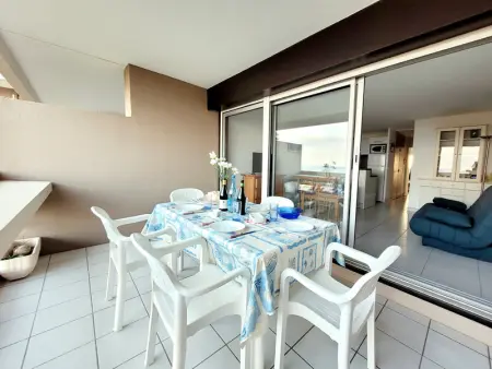 Canet Sud - T2 cabine 4/6 pers - Terrasse - Accès direct plage - Photo 10