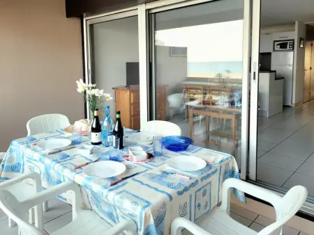 Canet Sud - T2 cabine 4/6 pers - Terrasse - Accès direct plage - Photo 11