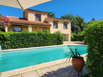 Location Maison à Argelès sur Mer,Villa à Argelès : piscine privée, jardin clos, 4 chambres, clim et WiFi FR-1-225-820 N°1007148