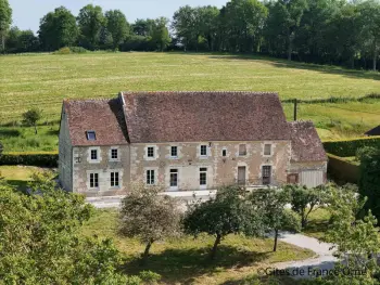 Gîte in La Mesnière,Gîte familial de charme pour 13 pers. avec cheminée historique, terrasse, jardin et 3 salles d'eau. FR-1-497-209 N°1007643