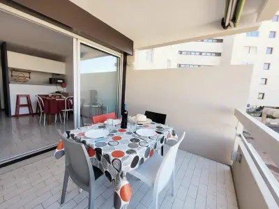 Appartement à Canet en Roussillon, Canet-en-Roussillon - Studio cabine 4 pers. - Accès plage direct, Parking, Secteur Thalasso - L1007820