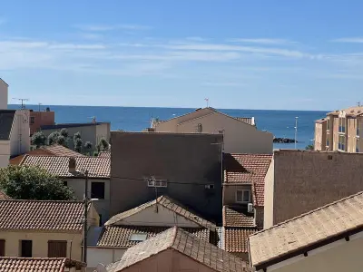 Appartement à Valras Plage, T2 avec climatisation, balcon vue mer, 250m de la plage - L1008355