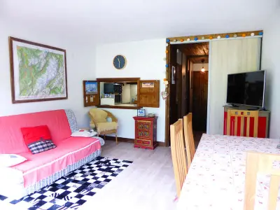 Appartement à Les Contamines Montjoie, Studio au coeur du village avec balcon, parking et animaux admis - L1009870