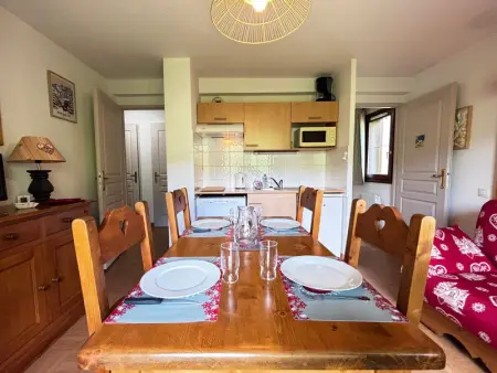 Appartement cosy avec piscine, au pied des pistes à Flumet - Photo 6