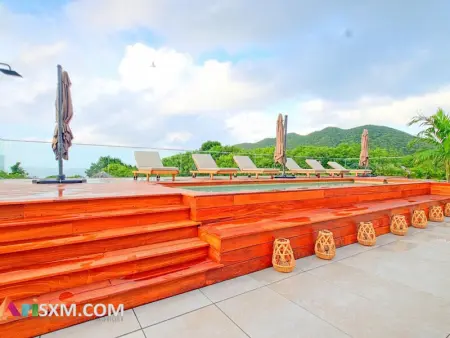 Duplex de luxe avec piscine, vue mer et terrasse privée à Saint-Martin - Photo 8