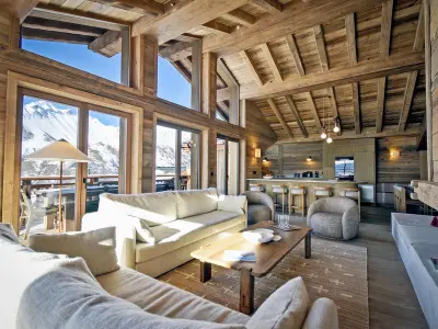 Chalet à Saint Martin de Belleville, Chalet skis aux pieds, 5 chambres, terrasses, home cinéma, garage - L1011380