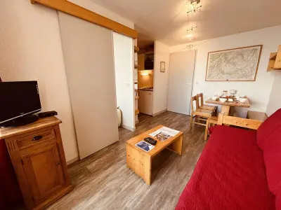 Appartement à Peisey Vallandry, Appartement 2 pièces pour 5 personnes avec accès direct aux pistes et balcon – Vallandry - L1012229