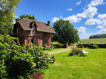 Location Gîte in Harcanville,Maison de charme à Harcanville : Jardin, Cheminée, Wifi, Parking FR-1-441-958 N°1012316