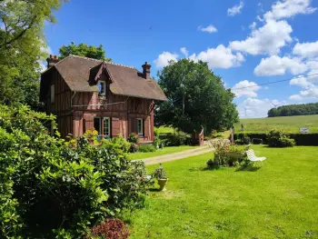 Gite à Harcanville,Maison de charme à Harcanville : Jardin, Cheminée, Wifi, Parking FR-1-441-958 N°1012316