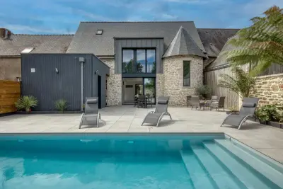 Casa en Férel,Le Logis de la Pierre Bleue - Maison climatisée avec piscine 1343015 N°1012327