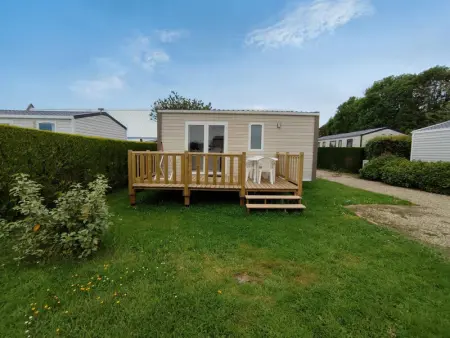 Gite à Vittefleur, Mobil-home confortable avec piscine, proche plage, animaux admis - L1012366