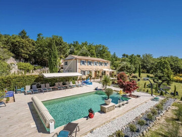 Location Appartamento a Murs,Villa de 5 chambres avec piscine privée, clim et WiFi dans le Luberon FR-1-767-23 N°1012482