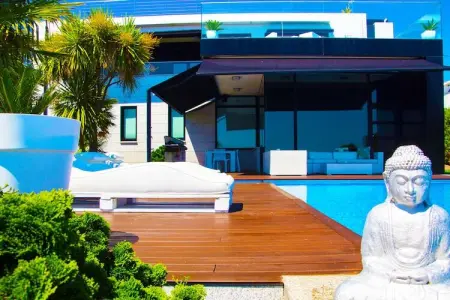 Villa Catro Faros, Villa panoramique avec vue sur la mer et piscine - Photo 5