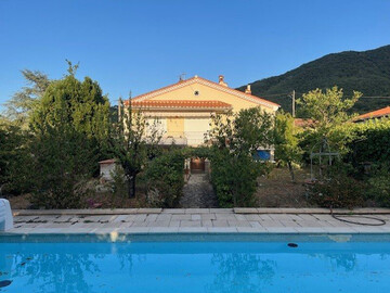 Location House in Arles sur Tech,Maison climatisée avec piscine privée et jardin, Arles-sur-Tech FR-1-703-191 N°1012902