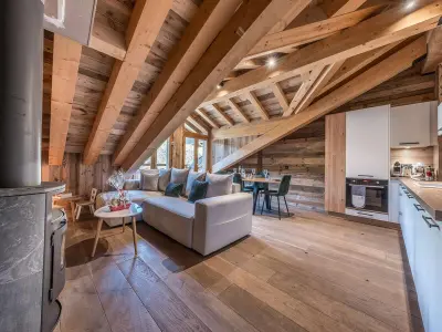 Appartement à Courchevel 1650, Duplex Ski in/out 5 pers, 2 ch, 3 sdb, Balcon, WIFI - Courchevel 1650 - L1012957