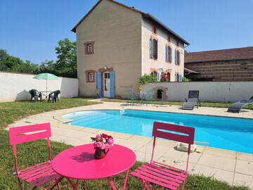 Location Casa rural en Saint Sixte,Ancienne ferme restaurée avec piscine privée et cheminée FR-1-496-328 N°1013013