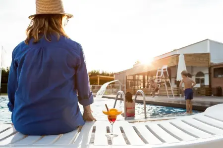 Camping Cambrils Playa 3 BUNGALOW NEW MEDITERRANI, Bungalow sur un camping bien équipé près d'une plage de sable - Photo 15