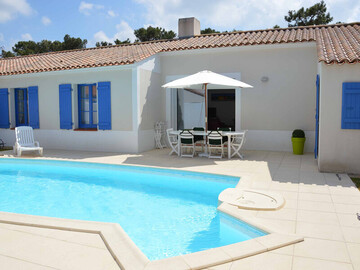 Location House in Saint Jean de Monts,Villa calme avec piscine privée, animaux admis, WiFi FR-1-323-552 N°1013140