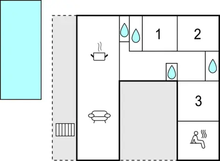 Location Maison 8 personnes à St Julien de Peyrolas - Photo 24