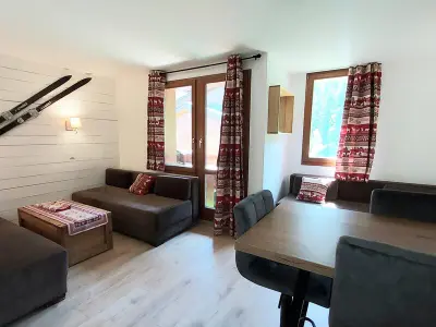 Appartement à Valmorel, Studio cosy 4 pers., balcon, à 80m des pistes, animaux acceptés, parking - L1013671